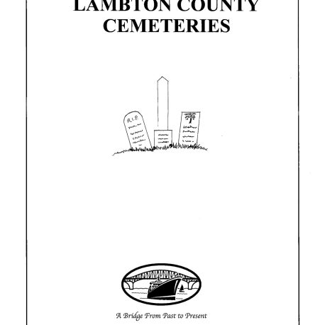 Lambton CEMETERY Cover