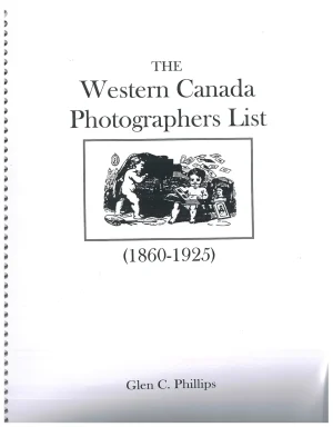 Western Canada Photographers List (1860-1925), The