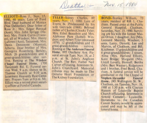 Windsor Star OBITUARIES 1984