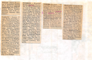 Windsor Star OBITUARIES 1981