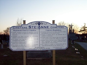 St Annes Cemetery; Tecumseh