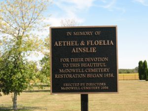 McDOWELL CEMETERY, Tilbury West, Essex County, Ontario