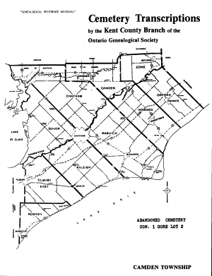 Nevills Cemetery (Abandoned) - Camden Township & Gore, Chatham-Kent