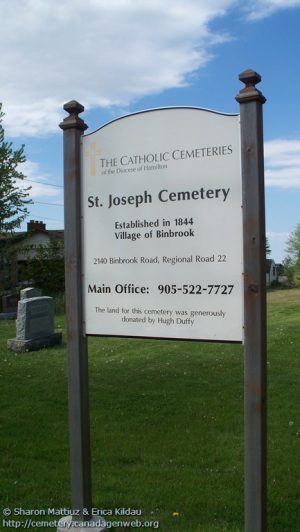 Hamilton_St Joseph's Roman Catholic Church Cemetery - Revised to 2012