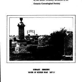 Stewart Cemetery                                                                                                            Tilbury East, Chatham-Kent                                                     ISBN 155116-281-4