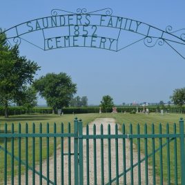 Saunders Family Cemetery, Brooke Township