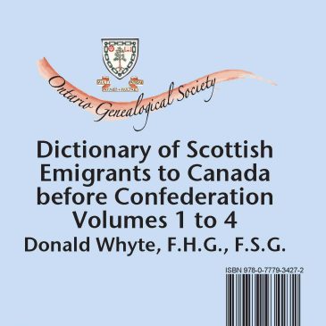 Dictionary of Scottish Emigrants to Canada Before Confederation, Volumes 1 to 4 (CD-ROM)