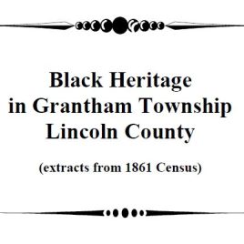 M004 1861 Census Black Heritage Grantham Twsp (13 pgs)