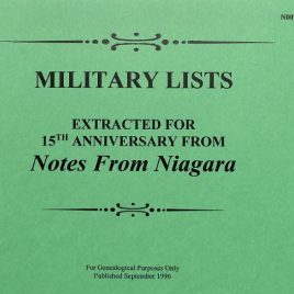 N007 Military Lists 1784 to 1871 (50 pgs)