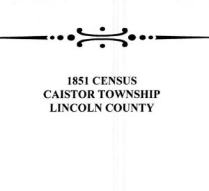 A002 1851 Caistor Township Census (45 pgs)