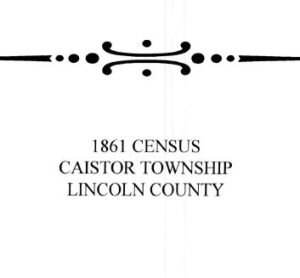 A003 1861 Caistor Township Census (64 pgs)