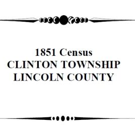 A006 1851 Clinton Township Census (77 pgs)