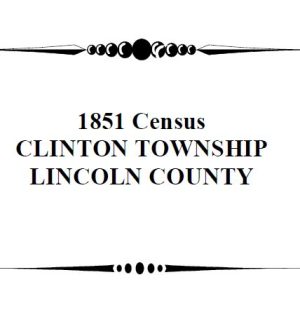 A006 1851 Clinton Township Census (77 pgs)
