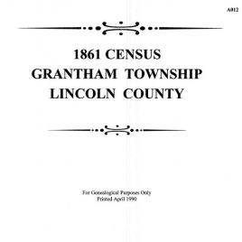 A012 1861 Grantham Twp Lincoln Co Census (112 pgs)