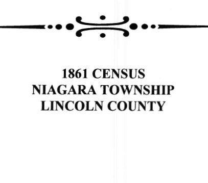 A019 1861 Niagara Township Census (64 pgs)