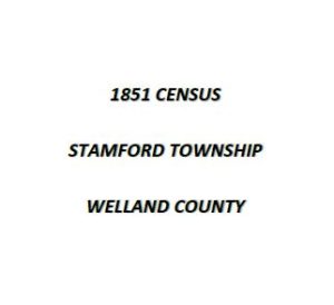 A033 1851 Stamford Township Census (47 pgs)