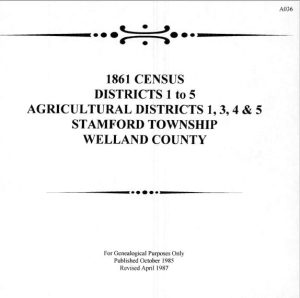 A036 1861 Stamford Township Census (103 pgs)