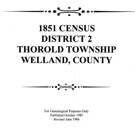 A038 1851 Thorold Township Census (56 pgs)