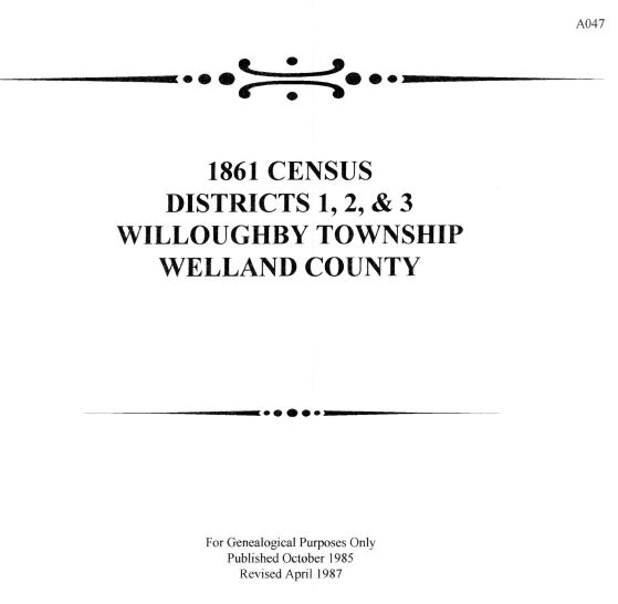 A047 1861 Willoughby Township Census (56 pgs)