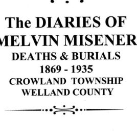 M012 Melvin Misener Diaries Deaths and Burials 1869-1935 (56 pgs)