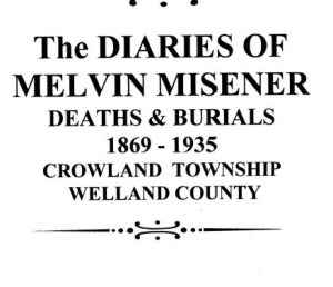 M012 Melvin Misener Diaries Deaths and Burials 1869-1935 (56 pgs)