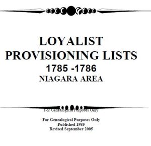 M031 Loyalist Provisioning List 1785-1786 (12 pgs)