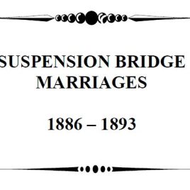 N026A Suspension Bridge Marriages 1886 to 1893 (13 pgs)