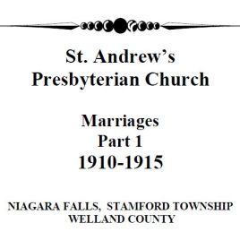 St Andrew’s Church Niagara Falls Marriages Part 1_1910-1915 (74 pgs)