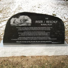 Wellesley Township Riser Reschly Burial Plot