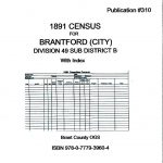 1891 Census of the Brantford (City)