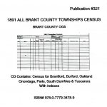 1891 Census-All Brant County Township