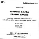 Burford and Area Deaths (Obits) 1920 to 2011
