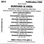 Burford and Area Births, Marriage, Birthdays etc