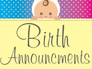 Birth Notices 1968 to 1970