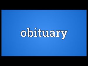 Death (Obits) Notices 2008 to 2009