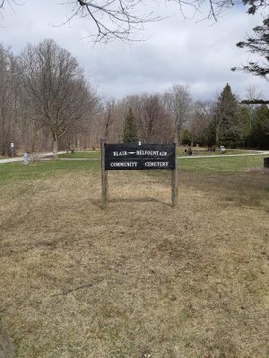 Blair-Belfountain Cemetery Caledon Township, Peel County