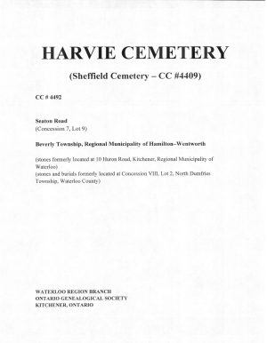 North Dumfries Township Harvie Cemetery