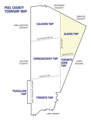 Peel-Cemeteries- Albion Township