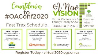 Countdown to Ontario Ancestors Virtual Conference