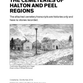 Cemeteries  Histories of Halton and Peel Counties