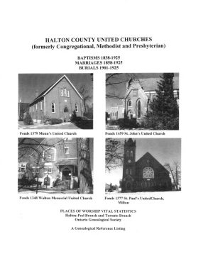 Halton County United Churches Baptisms, Marriages, Burials