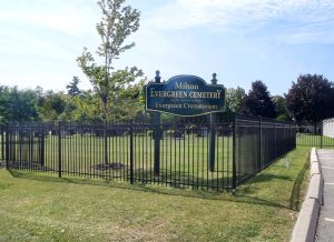 Milton Evergreen Cemetery, Trafalgar Township, Halton County