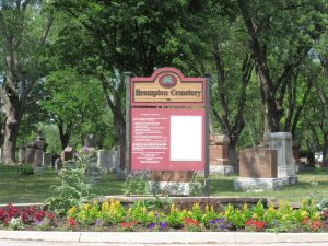 Brampton Cemetery , Chinguacousy  Townships, Peel County