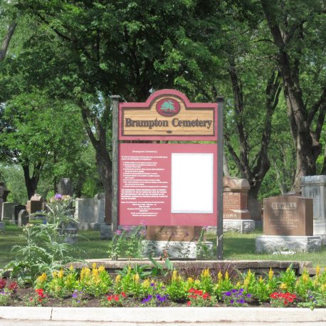 Brampton Cemetery Sign