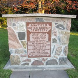 Mayfield United Church Cemetery, Chinguacousy  Township, Peel County