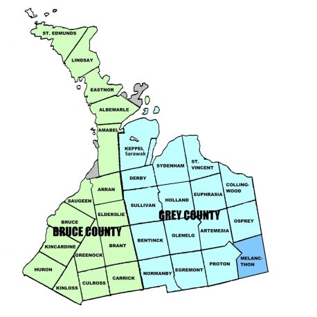 Bruce Grey Map