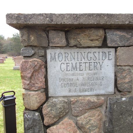 Morningside Cemetery SIgn