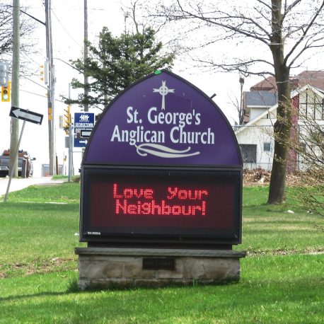 St Georges Anglican Church Sign