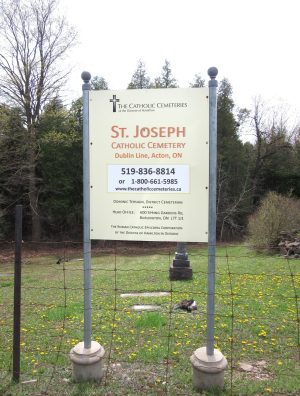 Dublin Roman Catholic Cemetery, Esquesing Township, Halton County
