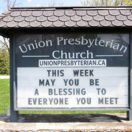 Union Presbyterian Church Sign